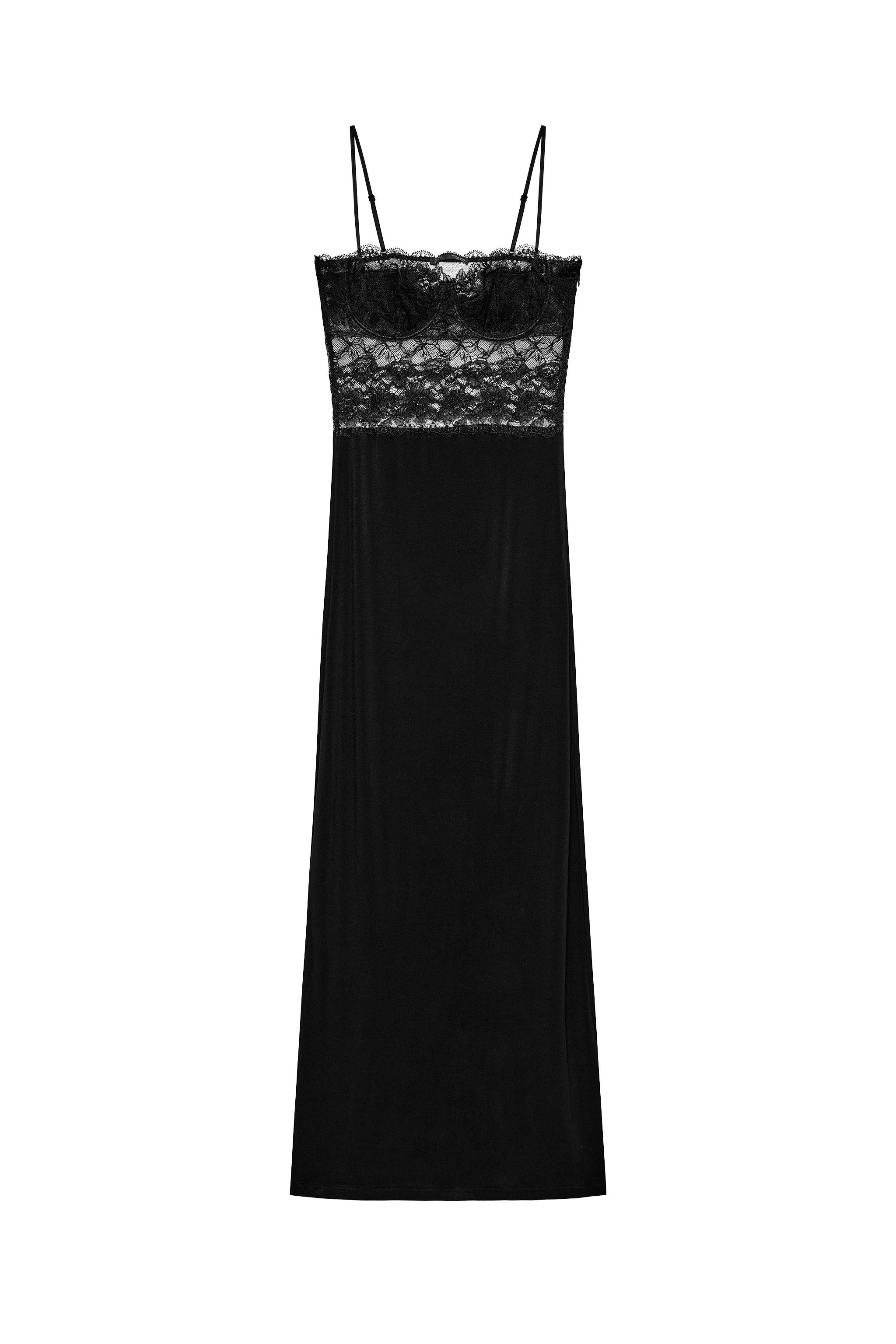 Zara - Combination Lace Dress - Black - S - Woman Zara - Combination Lace Dress - Black - S - Woman