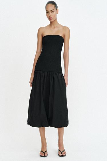 ROBE BUSTIER BIMATIÈRE - Noir de Zara