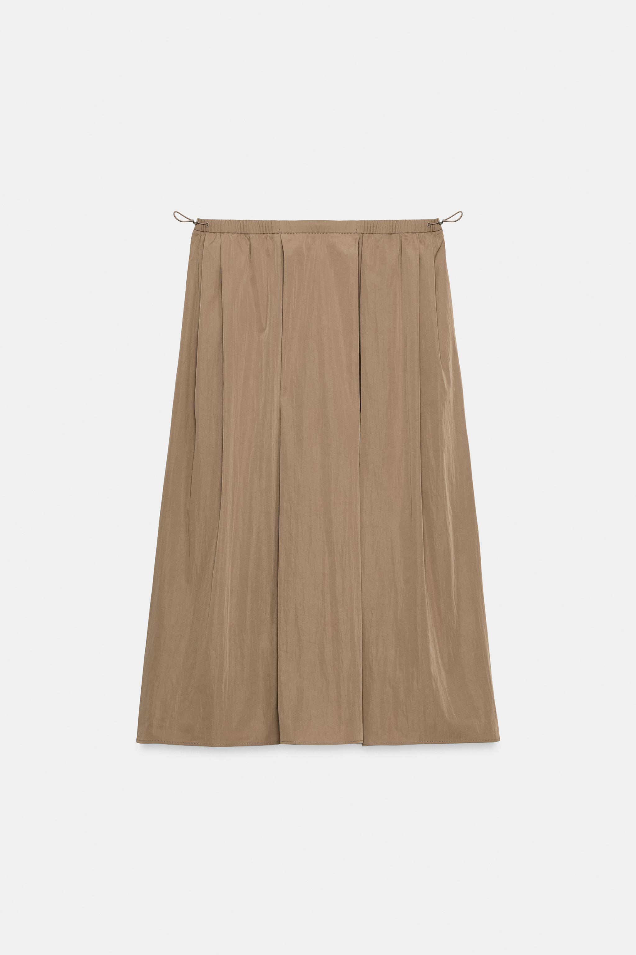 ZW COLLECTION NYLON MIDI SKIRT