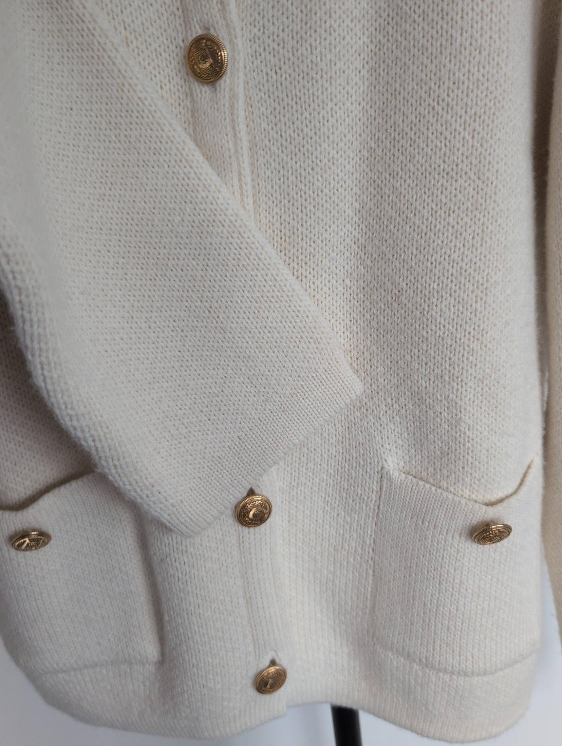KNIT CARDIGAN WITH GOLDEN BUTTONS - Image 5