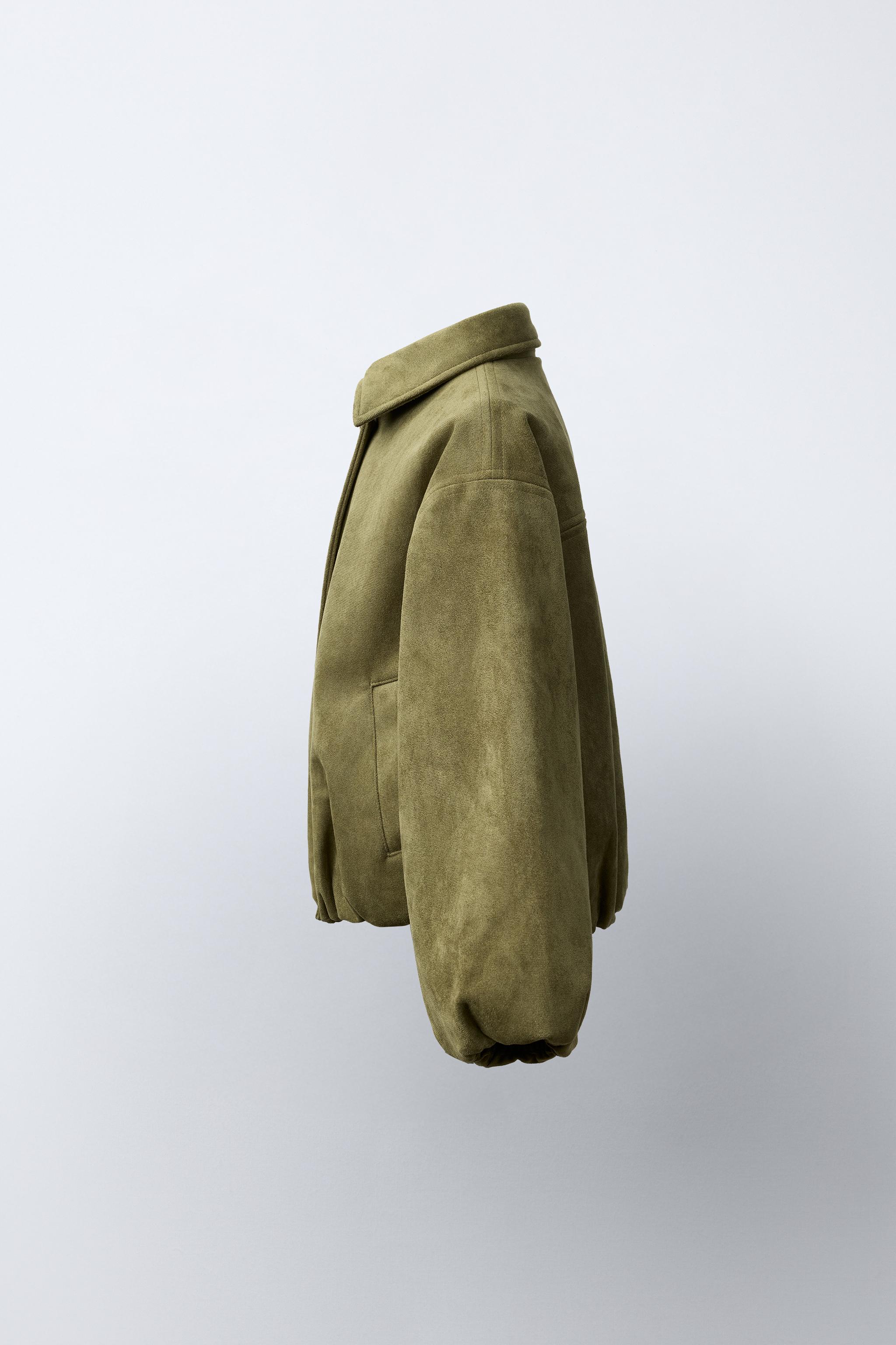 BLOUSON BOMBER EFFET DAIM