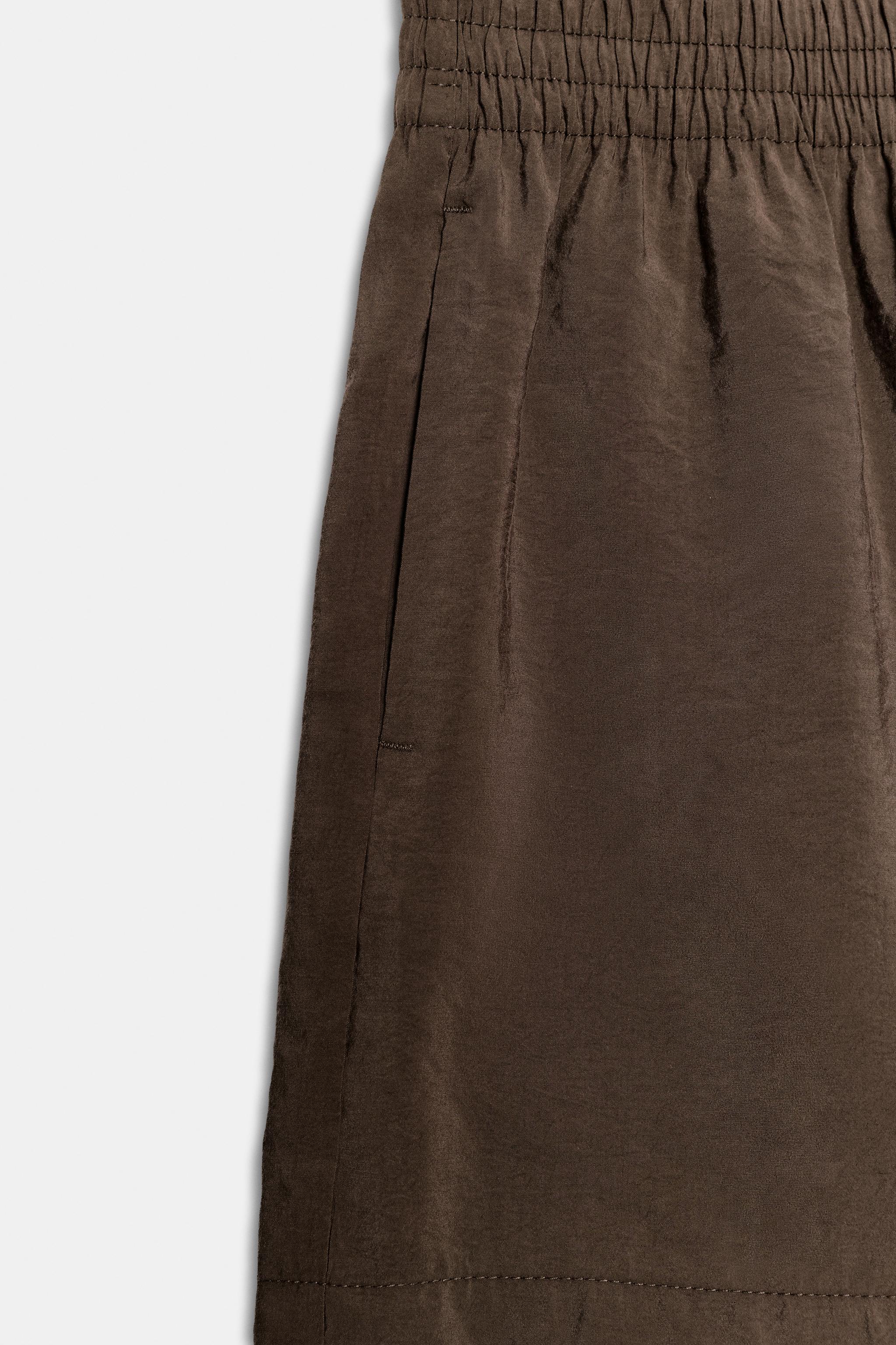 Женские шорты Zara FLOWY SHORTS WITH ELASTIC WAIST — фото 9