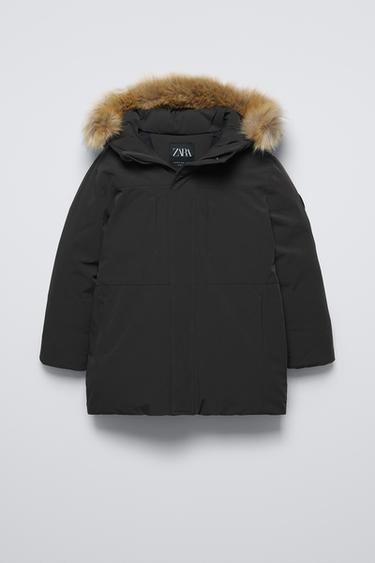 LONG FEATHER AND DOWN WATER-REPELLENT PARKA - Black by Zara - Image 0