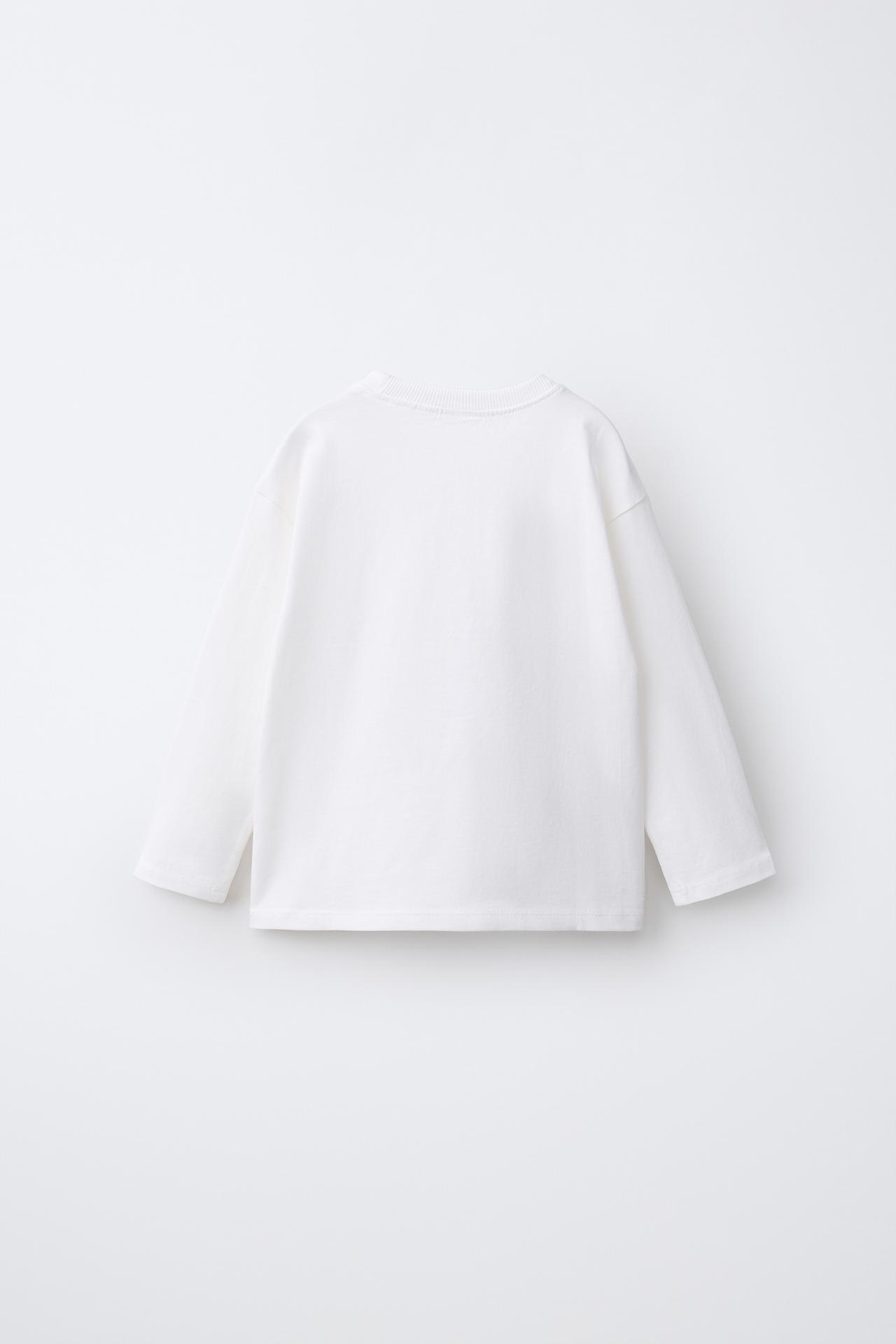EMBROIDERED DETAIL T-SHIRT — White