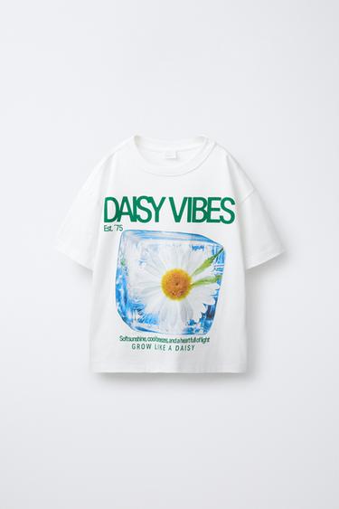 CAMISETA ESTAMPADO HIELOS - Blanco de Zara
