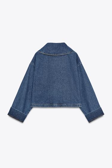 Z1975 ZIP-UP DENIM JACKET - Mid-blue by Zara - Image 3