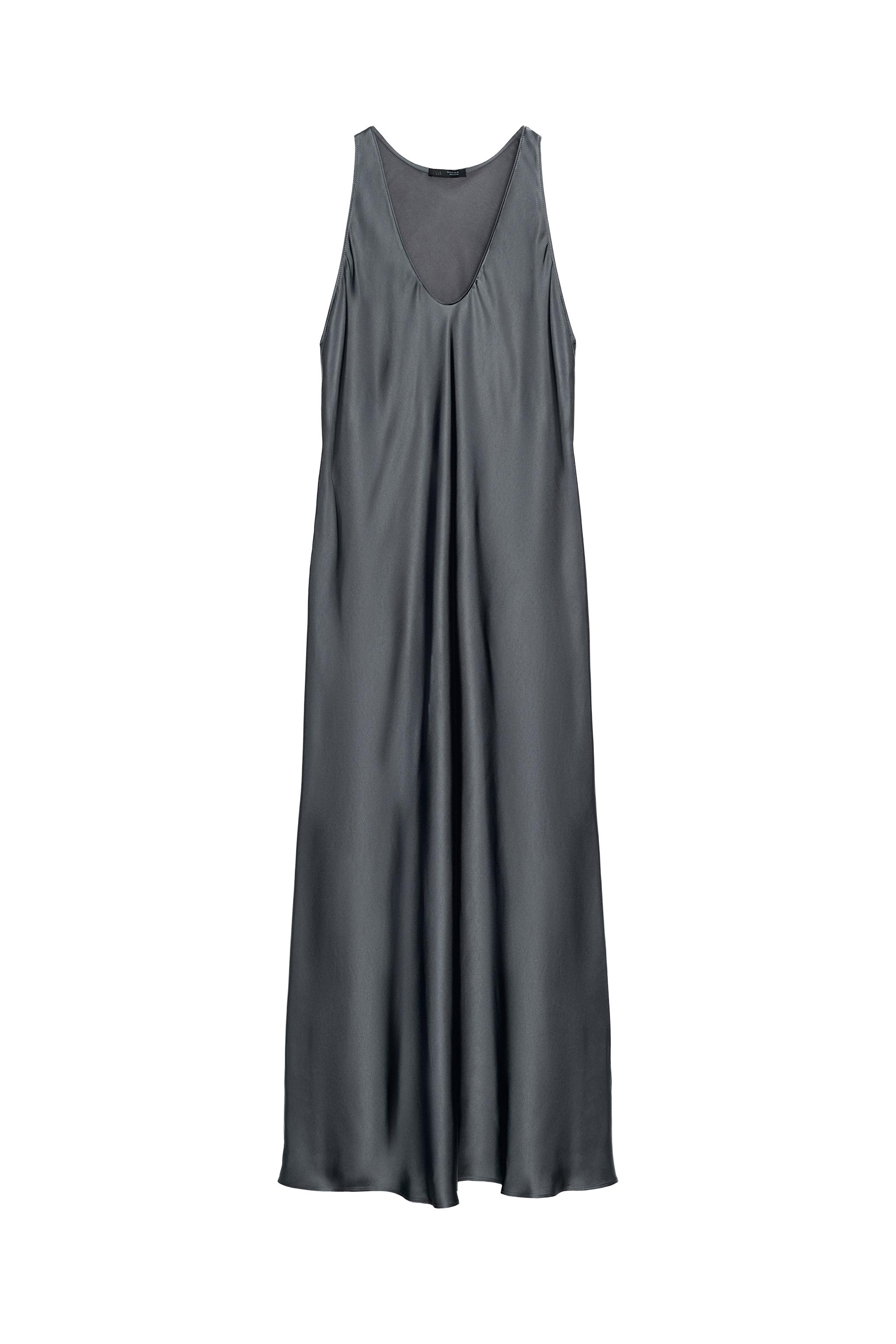 VESTIDO LARGO SATINADO ZW COLLECTION