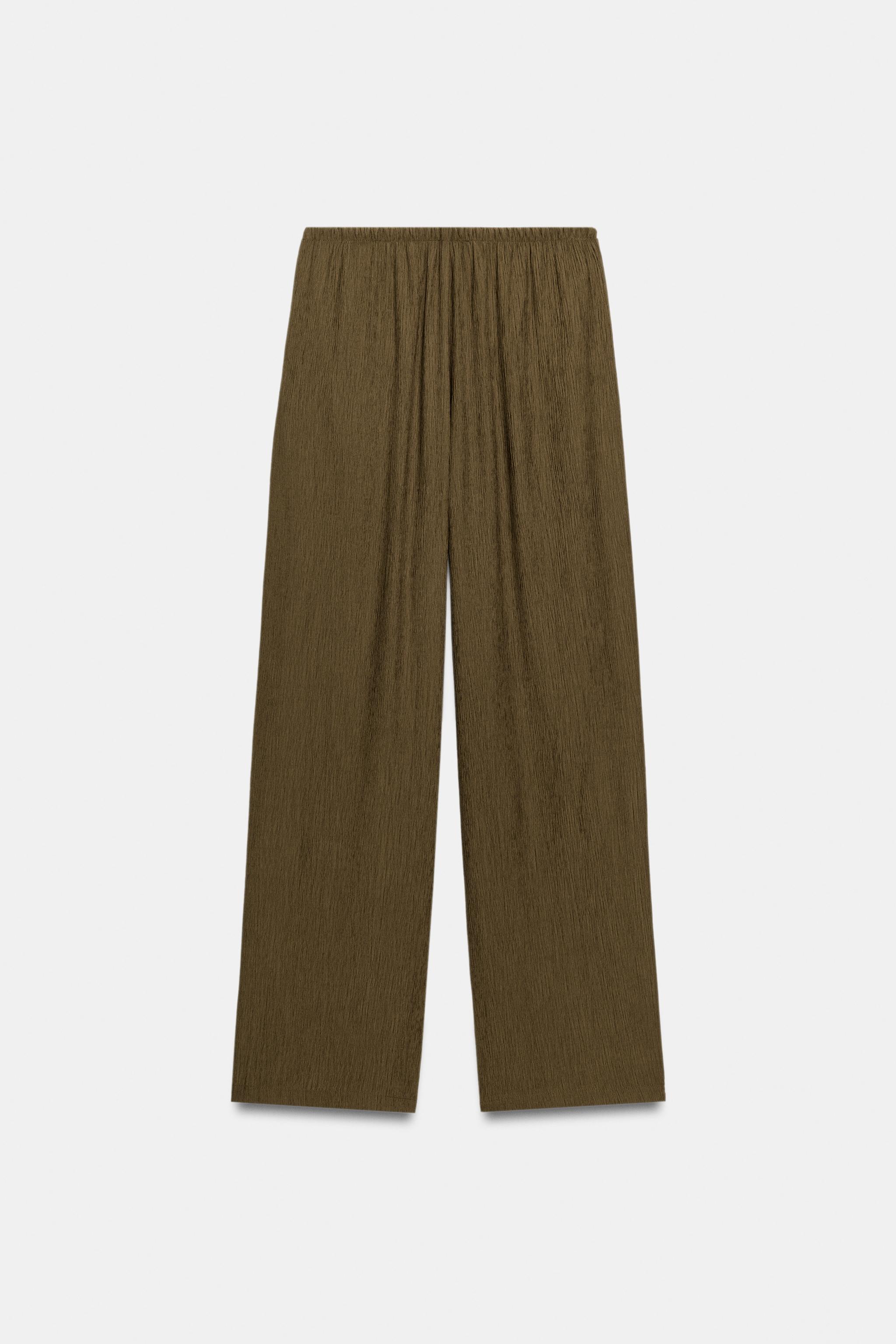 DÖKÜMLÜ DÜZ PAÇA PANTOLON - Görsel 6