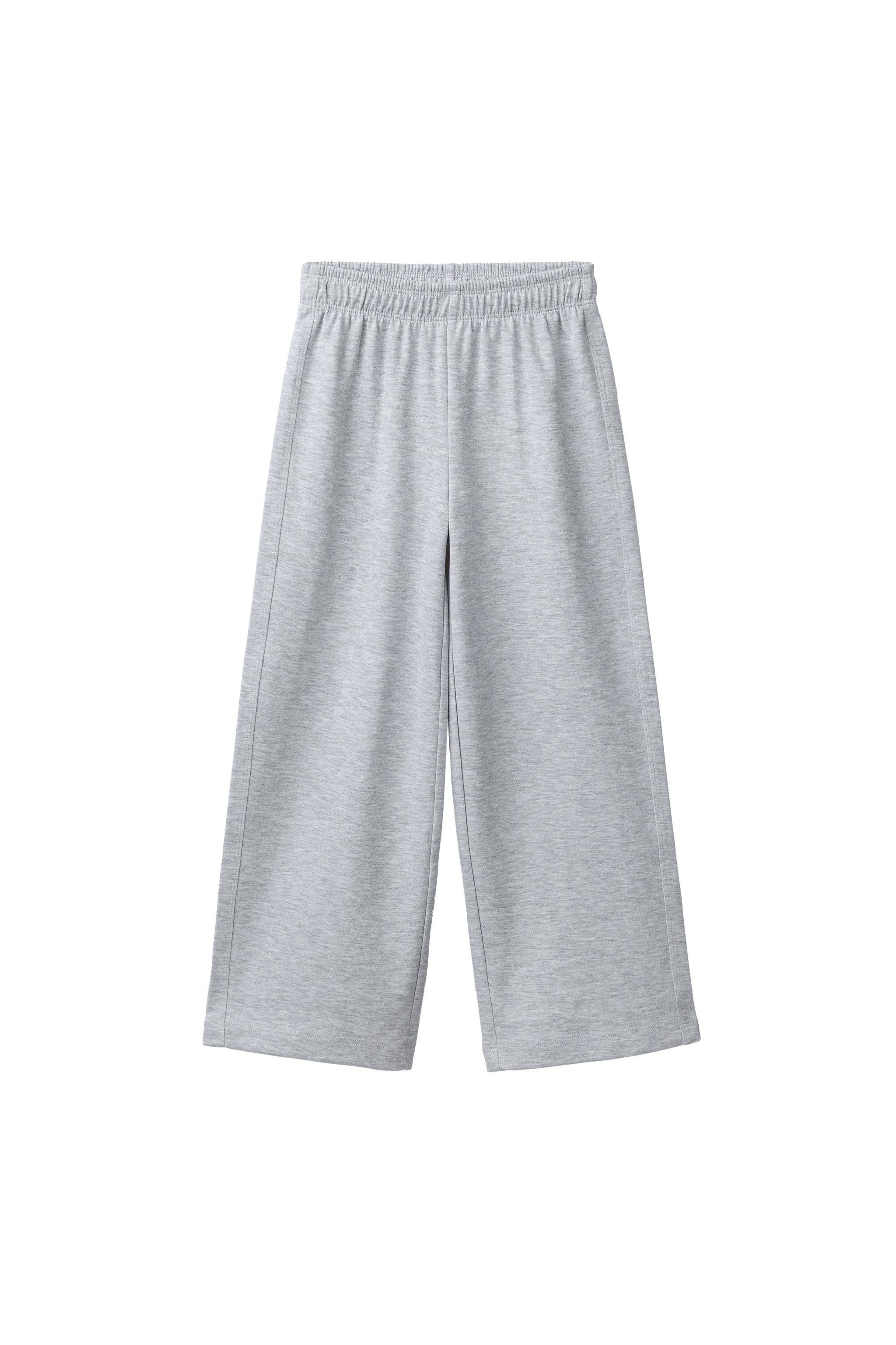 INTERLOCK WIDE-LEG TROUSERS - Grey marl | ZARA South Africa