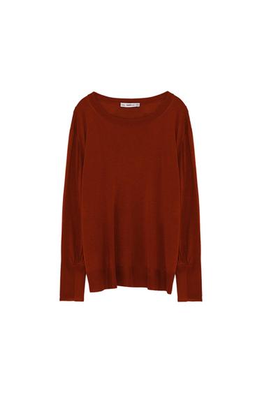 SWEATER WITH PUFF SLEEVES