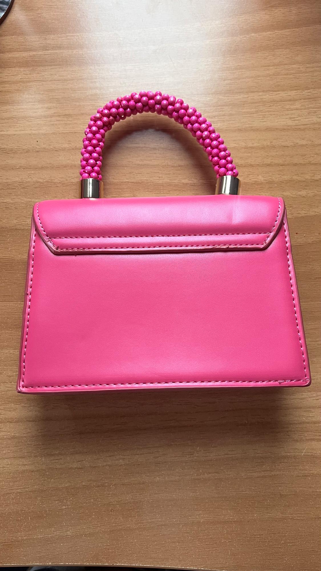 MINI BAG WITH BEADED HANDLE - Image 4