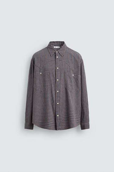 WESTERN CHECK SHIRT - Pink by Zara