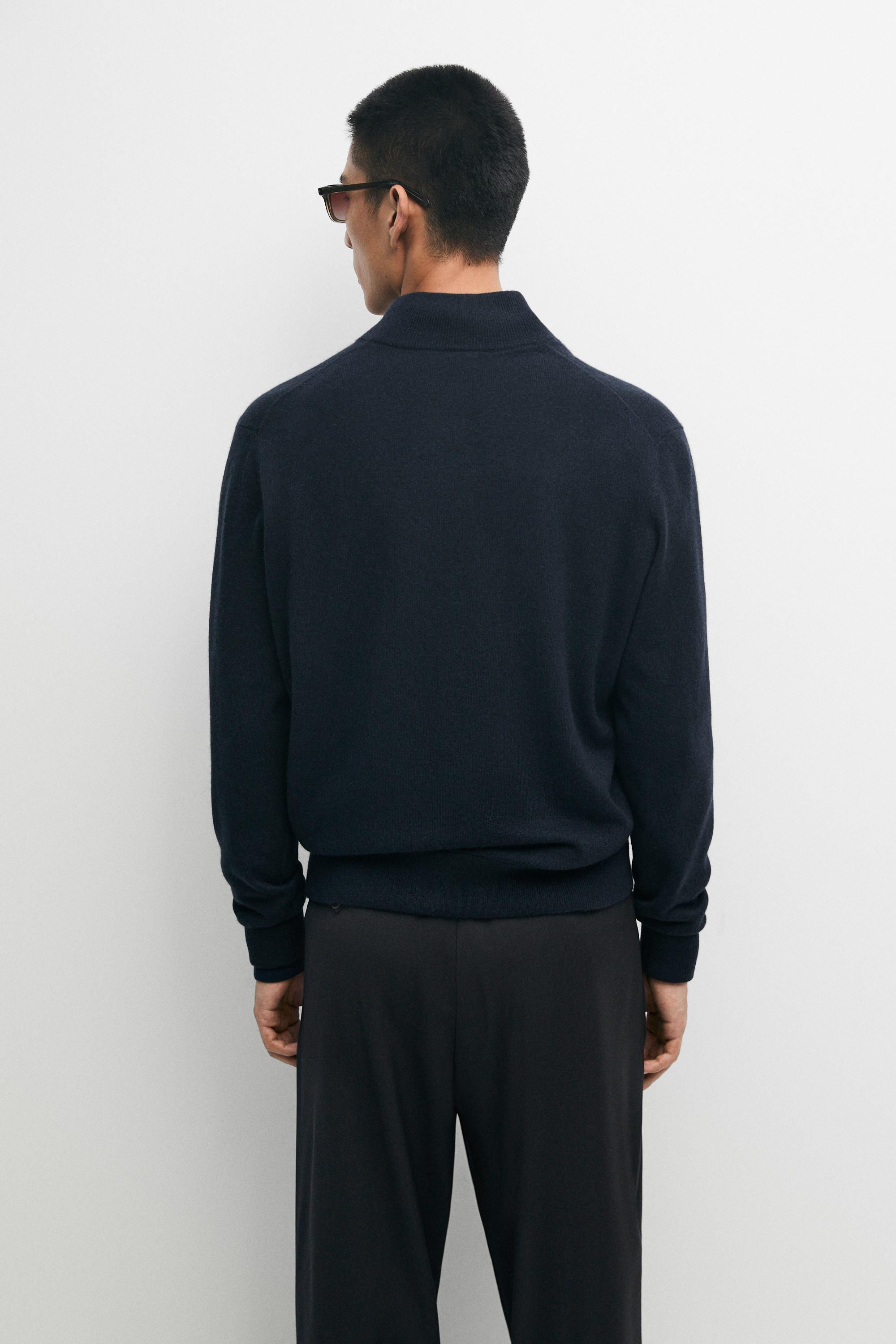 Cardigan en maille 100 % cachemire à fermeture Éclair