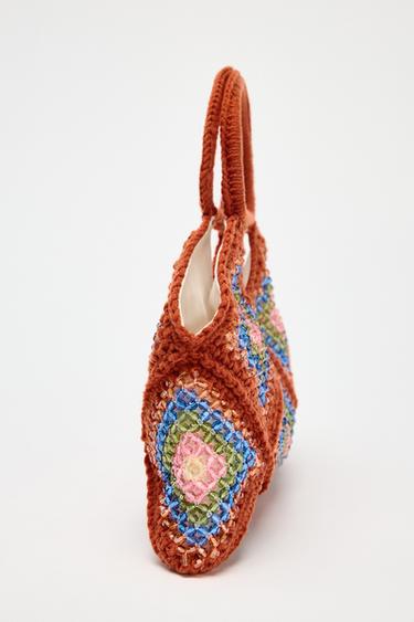 MINI SAC SEAU CROCHET VERROTERIES - Multicolore de Zara - Image 3