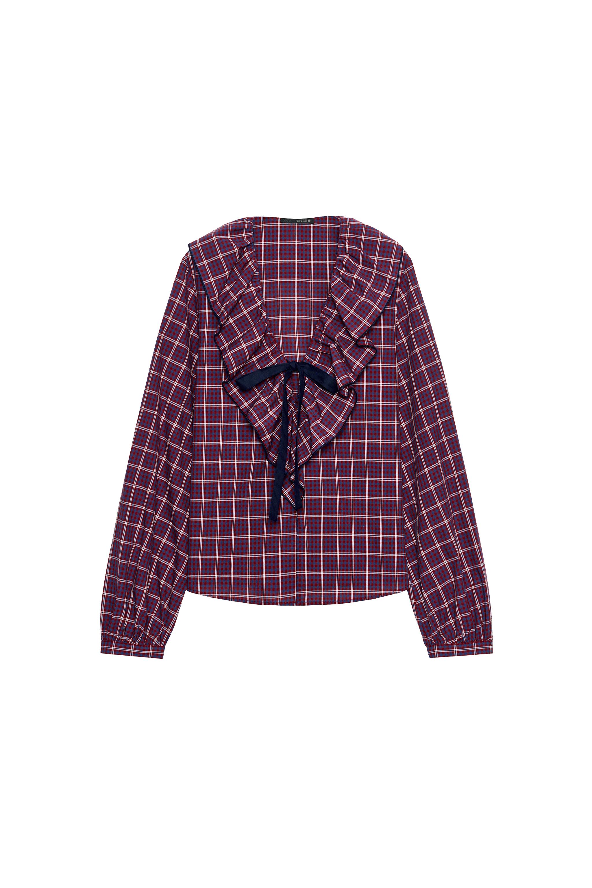 BLUSA CUADROS LAZO