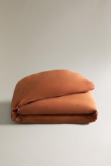 KIDS' DYED DUVET COVER - Brick by Zara - Image 4