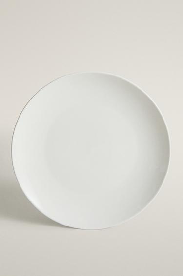 Zara STONEWARE DINNER PLATE - White - Image 0