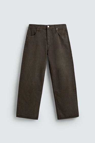 JEANS STRAIGHT FIT - Marrón de Zara