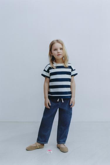 RELAXED FIT TROUSERS WITH DRAWSTRINGS - Blue by Zara