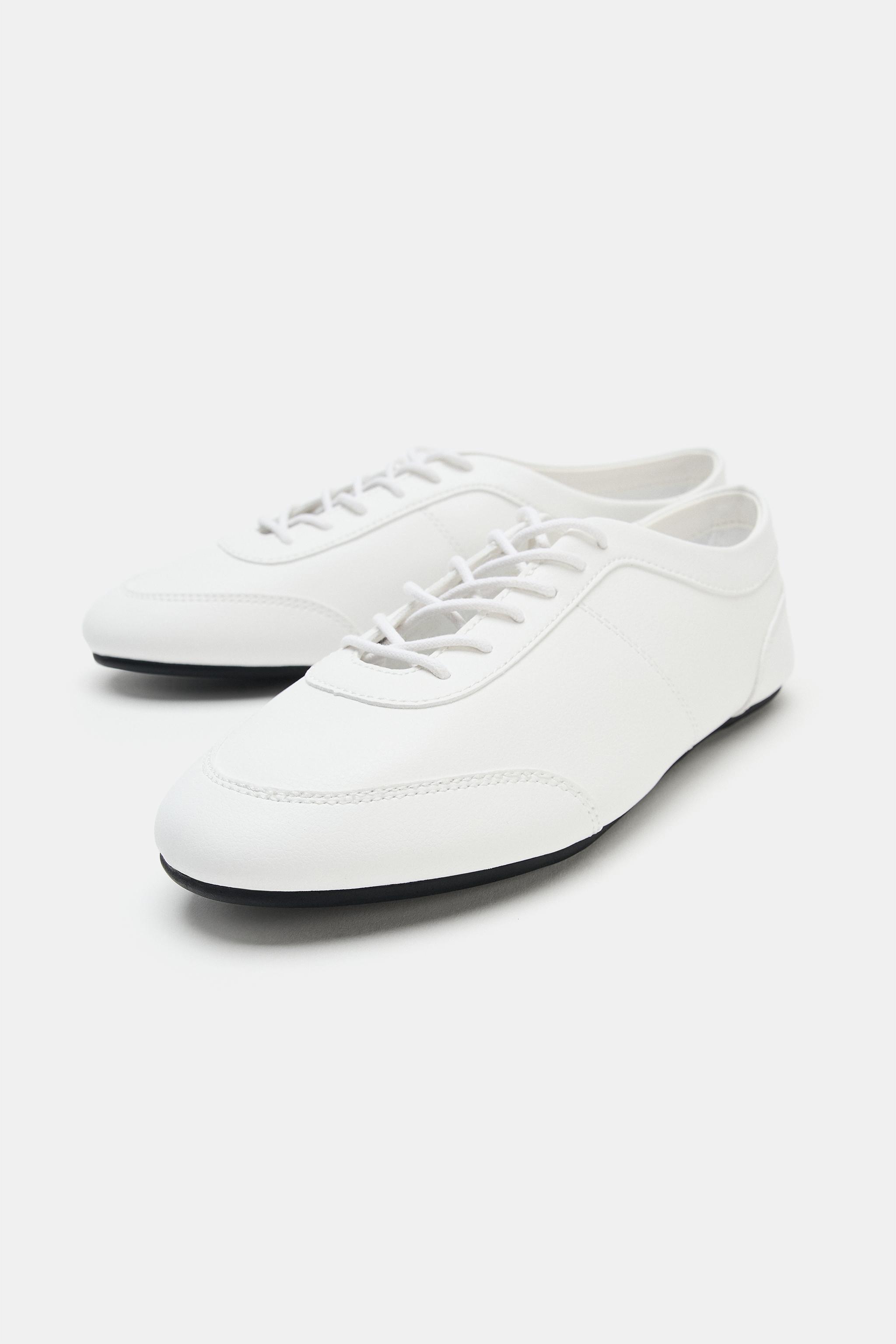 Женские кроссовки Zara BLUCHER SNEAKERS — фото 2