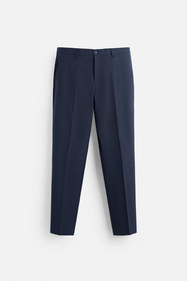 PANTALON DE COSTUME À CARREAUX - Bleu roi de Zara - Image 4