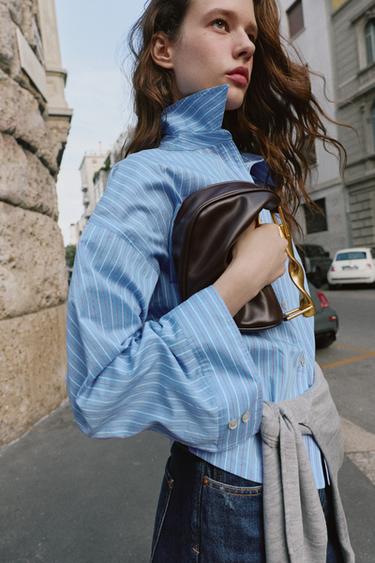 MINI BOLSO ASA METÁLICA - Rojo Burdeos de Zara