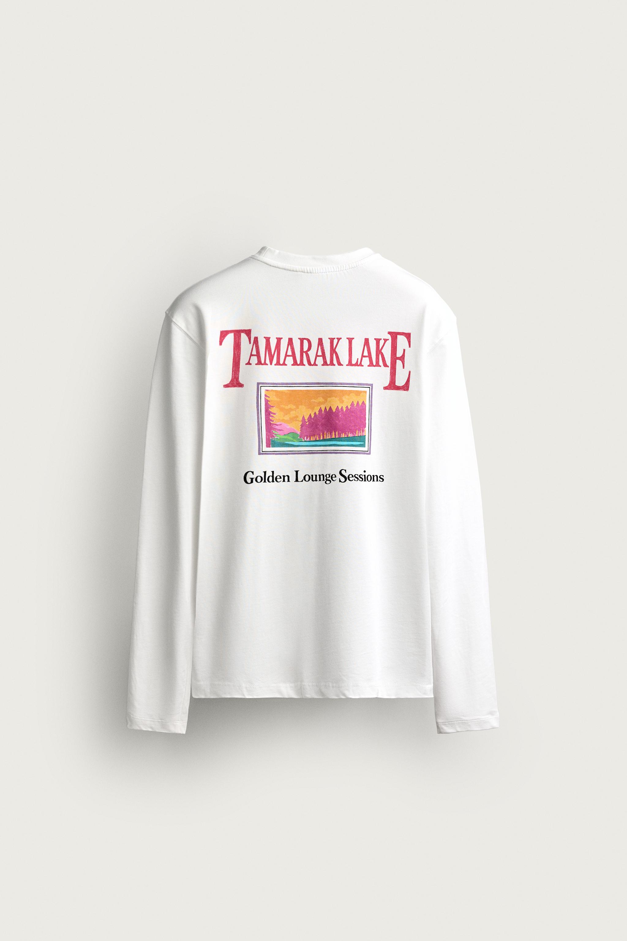 LONG SLEEVE PATCH GRAPHIC T-SHIRT — White