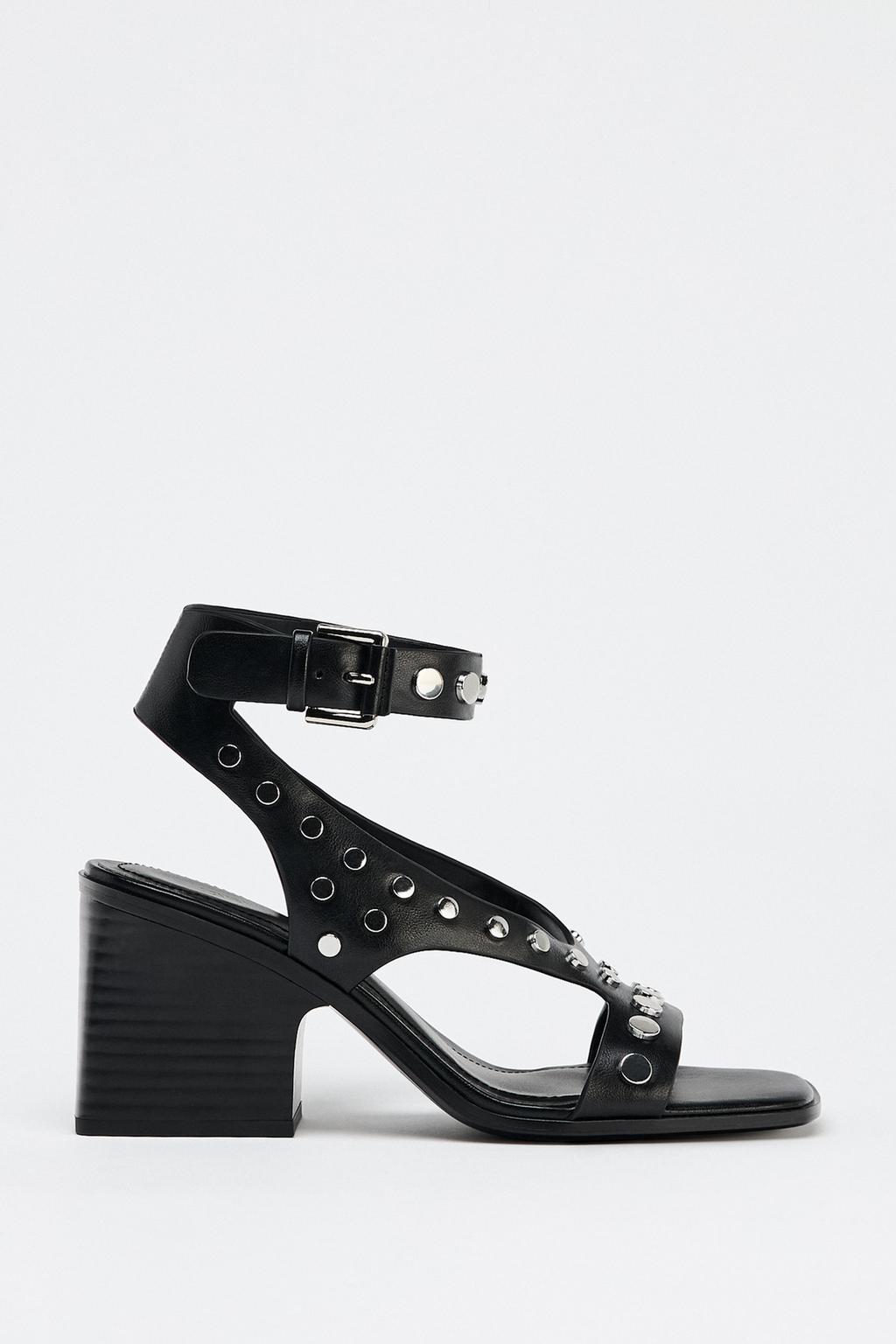 Thumbnail image for HIGH HEEL STUDDED SANDALS
