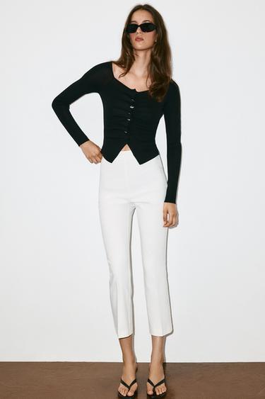 DRAPED KNIT TOP - Black by Zara