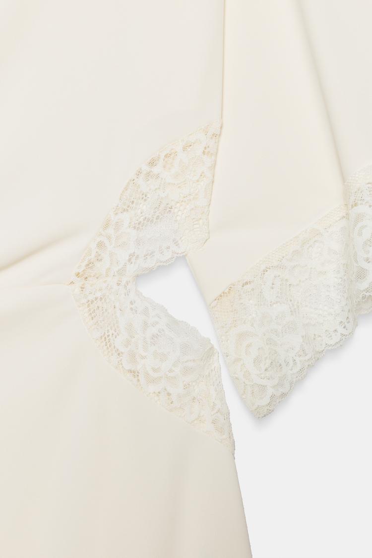 Vestido de encaje asimétrico 8