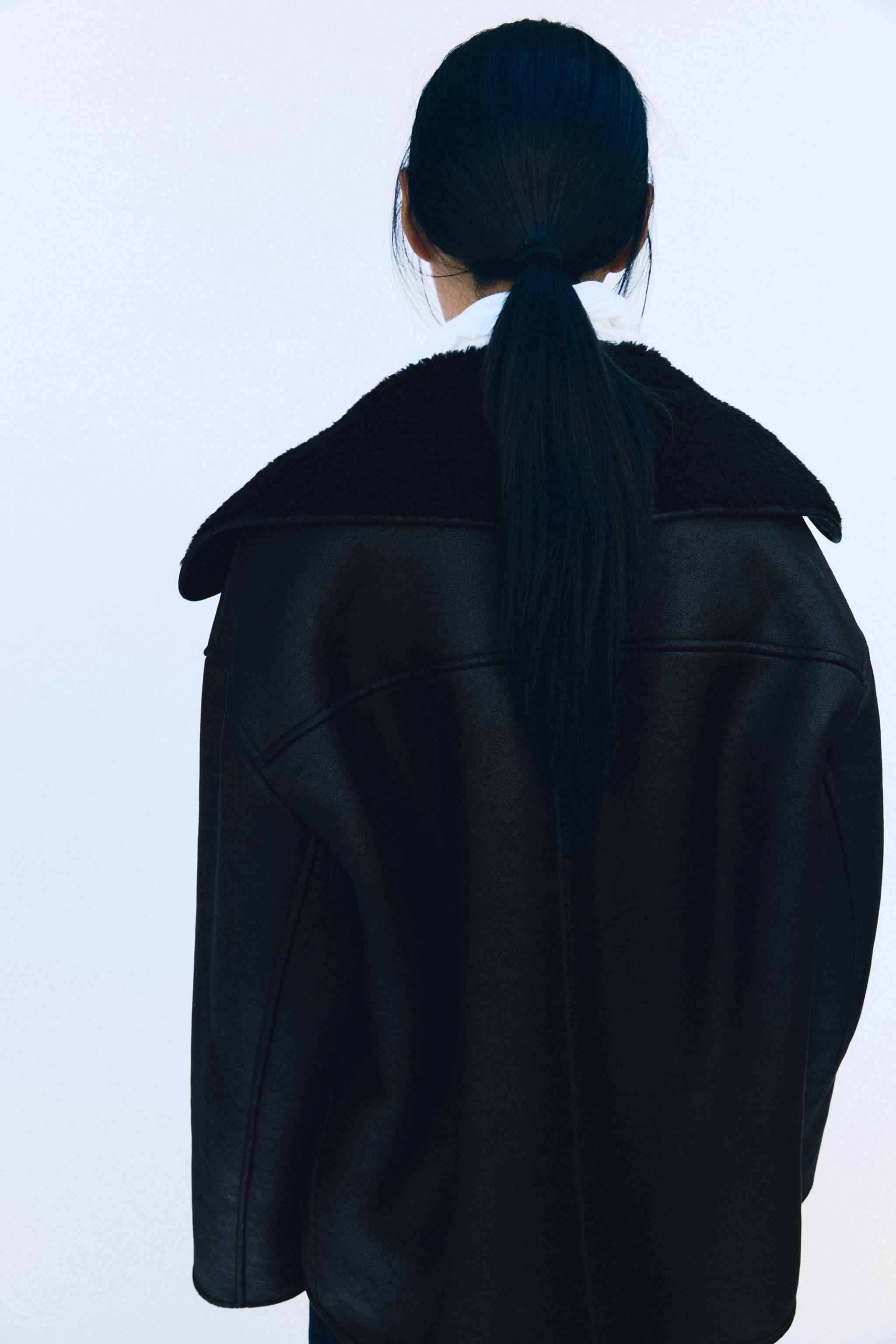 ZW COLLECTION ダブルフェイスジャケット - ブラウン/ エクリュ | ZARA