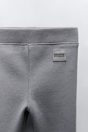 LEGGING CÔTELÉ À ÉTIQUETTE - Acier de Zara - Image 2