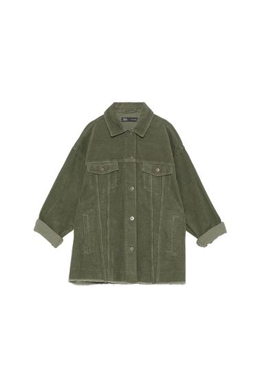 OVERSIZED CORDUROY OVERSHIRT WITH POCKETS