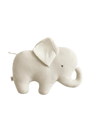 KIDS' ELEPHANT CUSHION - Grey by Zara