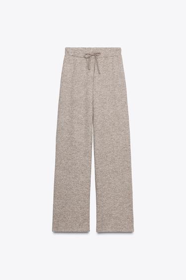 PANTALÓN RÚSTICO ANCHO - Marrón / Topo de Zara
