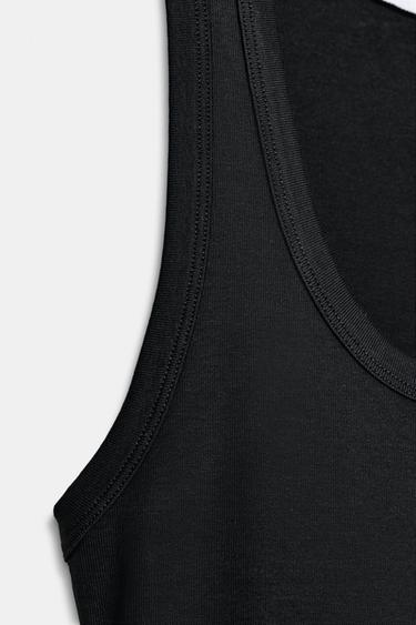 TOP ALGODÓN SUPIMA® - Negro de Zara