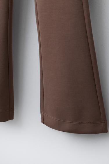 PANTALON FLARE AVEC MODAL - Marron de Zara - Image 3