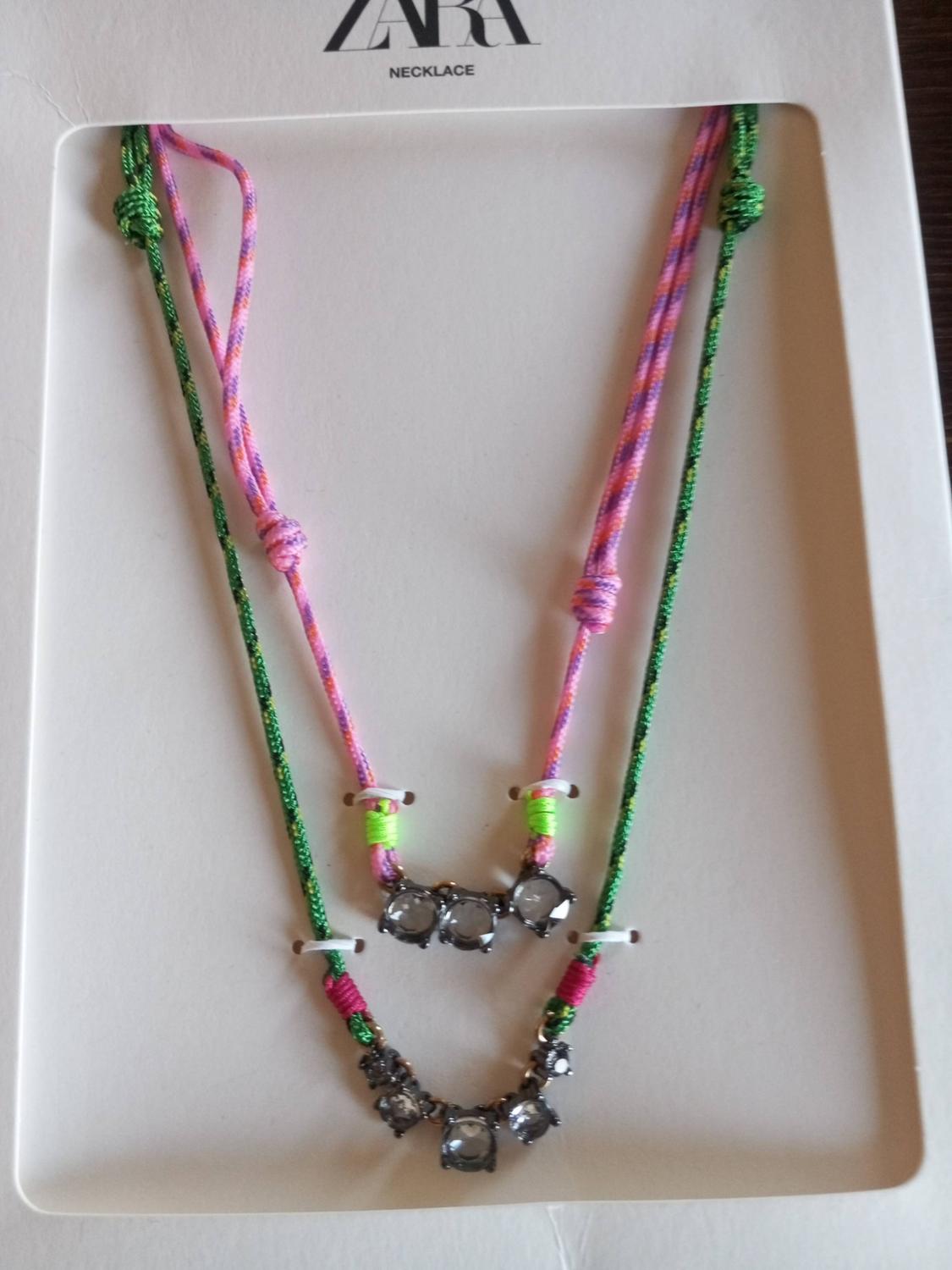 PACK OF CORD NECKLACES WITH RHINESTONES - Image 5