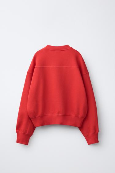 Zara SWEATSHIRT AND JOGGER PANTS SET - Red