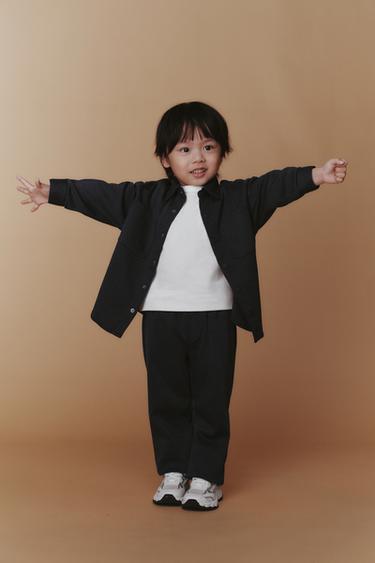 Zara 舒適襯衫式外套 - 藍色