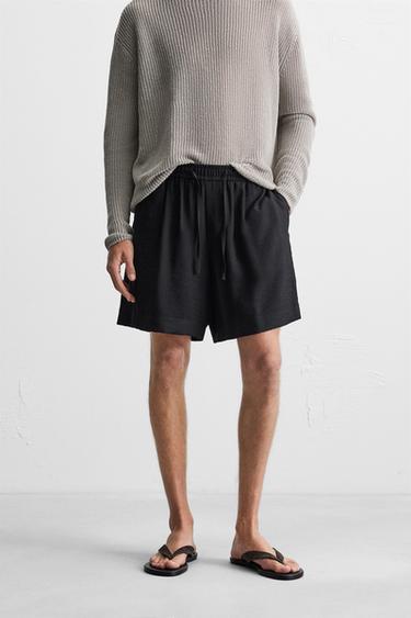 BERMUDA FLUIDE RELAXED FIT - Bleu de Zara - Image 1
