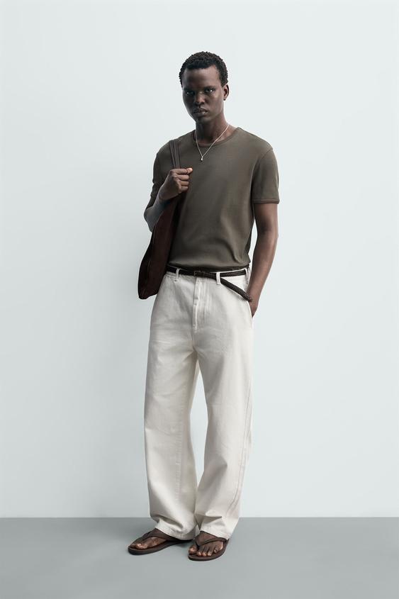 BASIC RIBBED T-SHIRT from Zara - $39.90
