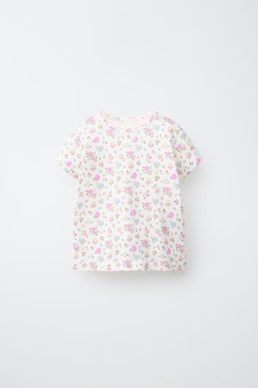 1 1/2-6 YEARS/ FLORAL PRINT PYJAMAS - Ecru by Zara - Image 1