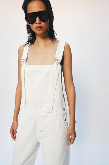 COMBINAISON EN DENIM ZW COLLECTION - Blanc de Zara - Image 7