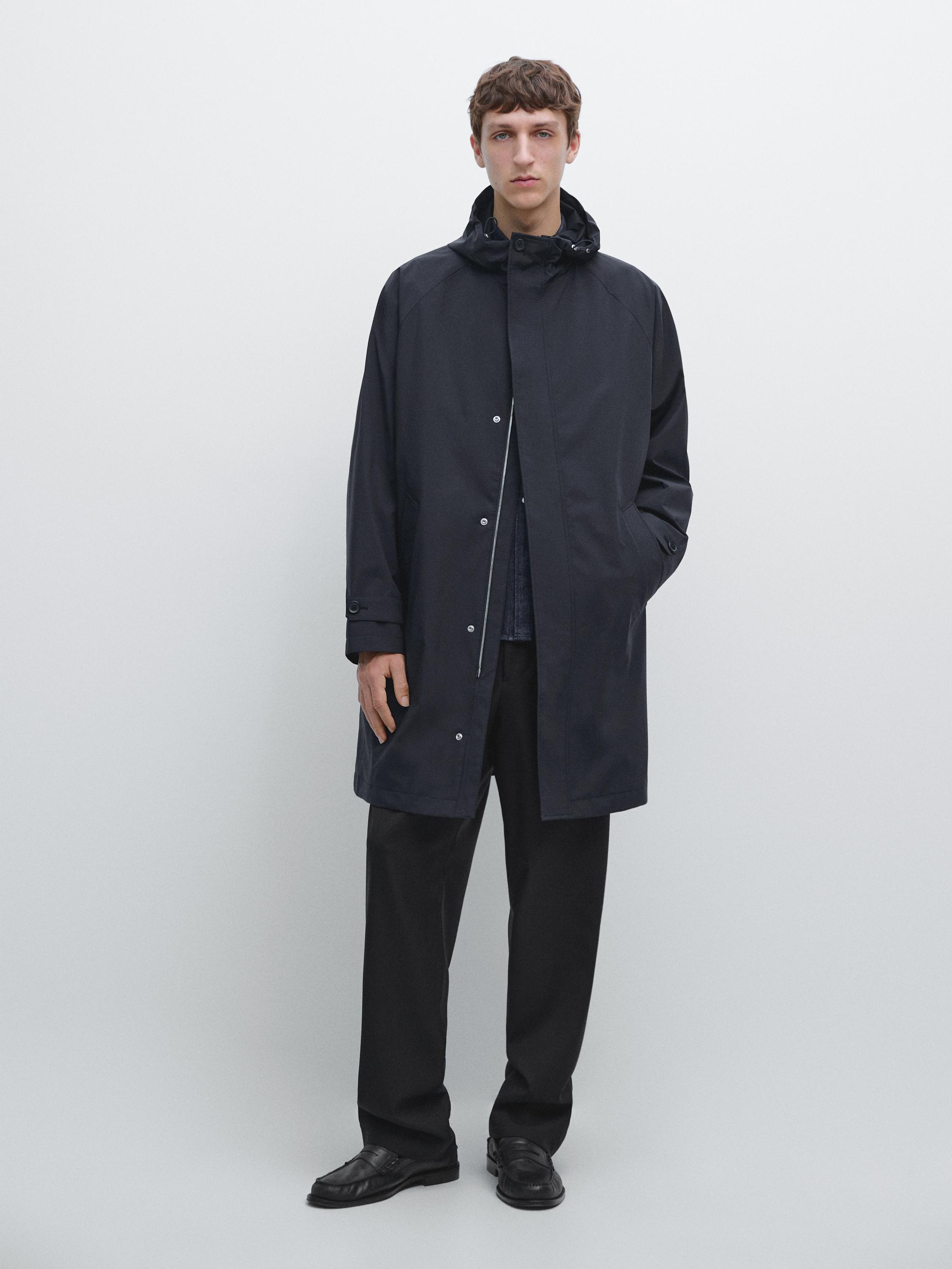 Parka longue à capuche