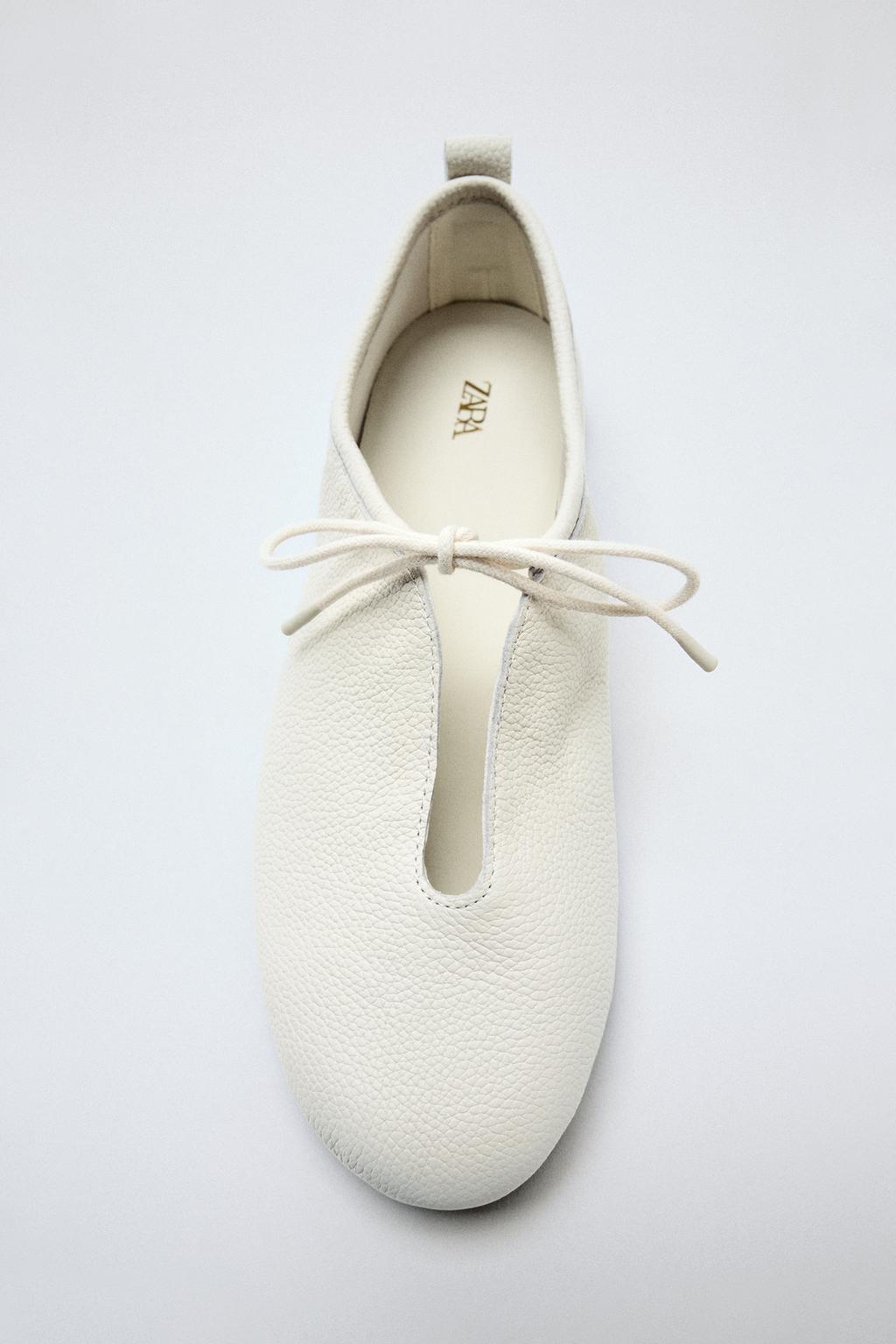 LEATHER BALLET FLATS