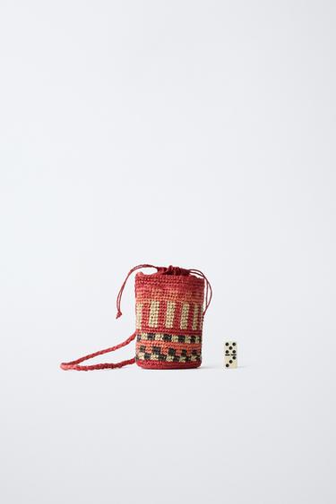 SAC BANDOULIÈRE EN RAFIA - Rouge de Zara - Image 5