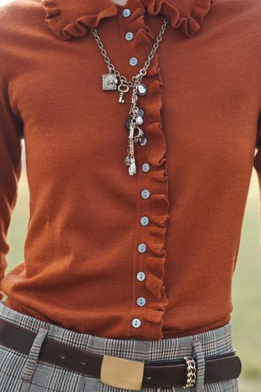 COLLIER MULTICHARMS ÉDITION LIMITÉE - Or vieilli de Zara - Image 1