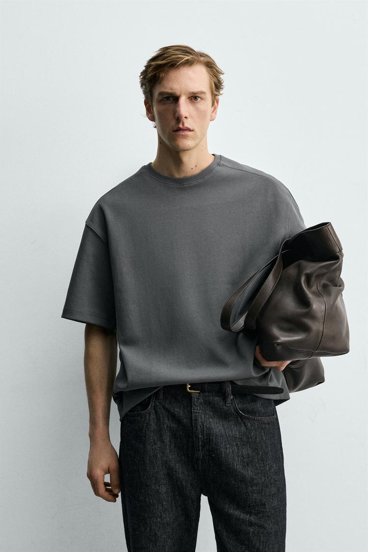 ZARA RELAXED FIT INTERLOCK SWEATSHIRT