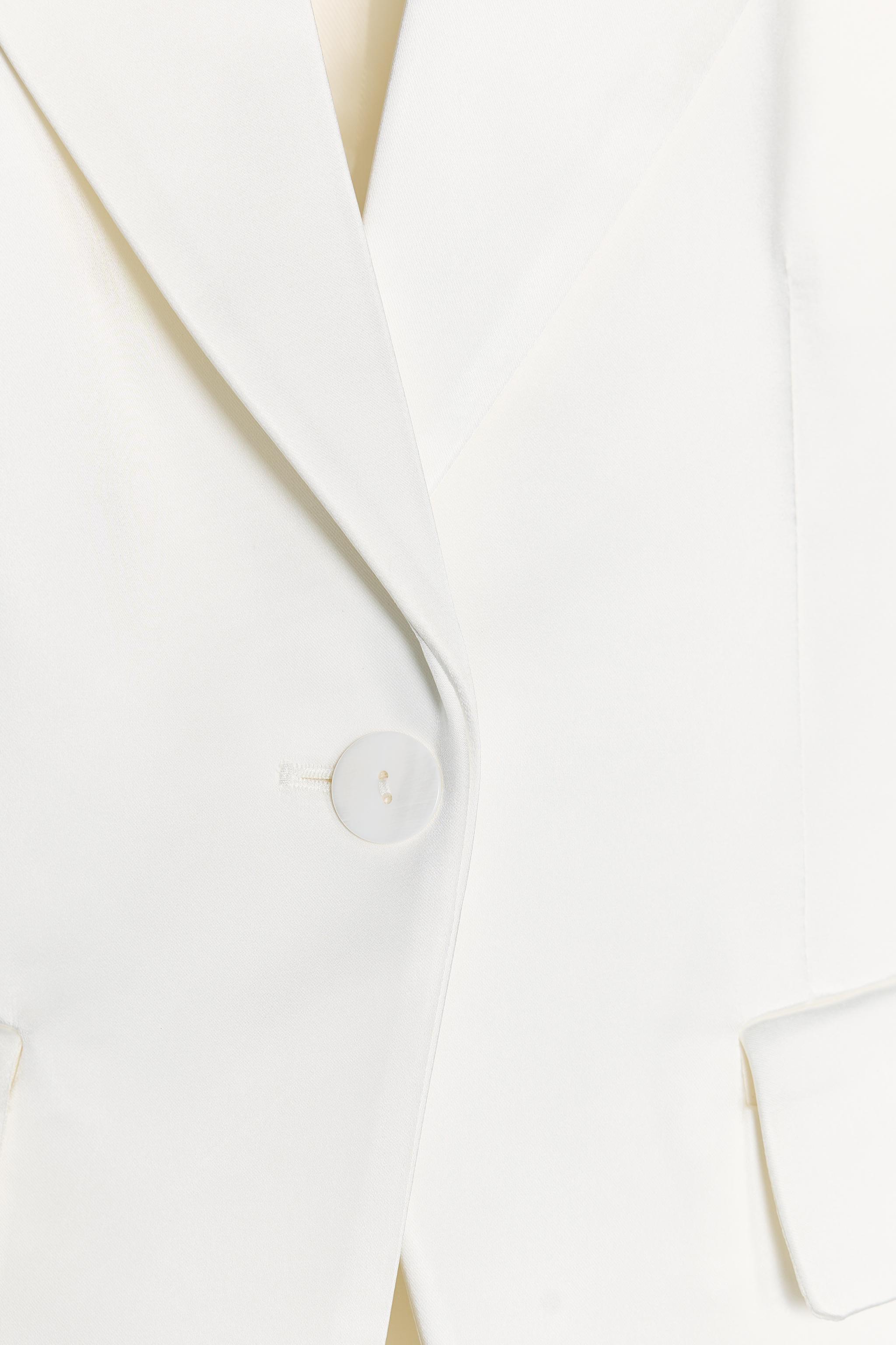 SATIN BLAZER - Oyster-white | ZARA United States